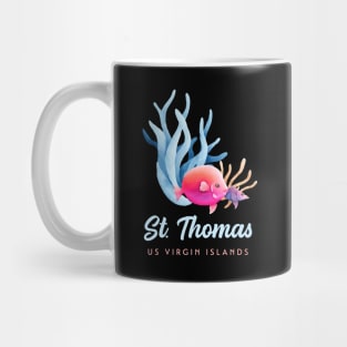 St Thomas US Virgin Islands USVI Coral Reef Fish Mug